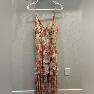 Floral Ruffle Maxi Dress